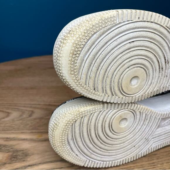 Nike Air Force 1 AF1 Low Women's 8.5 Platform Sneakers Overbranding Citron - Picture 12 of 13